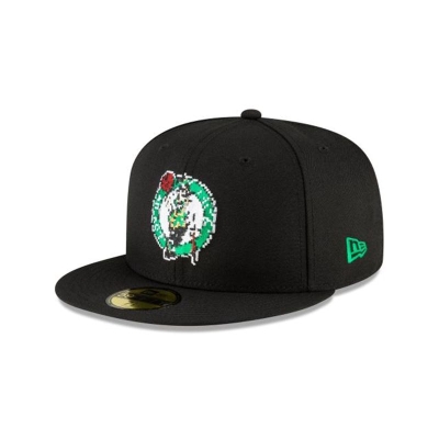 Sapca New Era Boston Celtics NBA Pixel 59FIFTY Fitted - Negrii